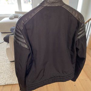 Mens Gucci Leather Bomber Jacket